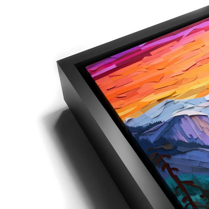 Featured image 11 for Glacier Point, Yosemite - Paper Design Style