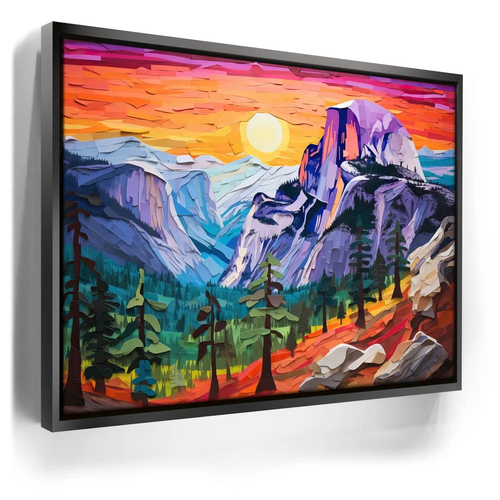 Featured image 5 for Glacier Point, Yosemite - Paper Design Style