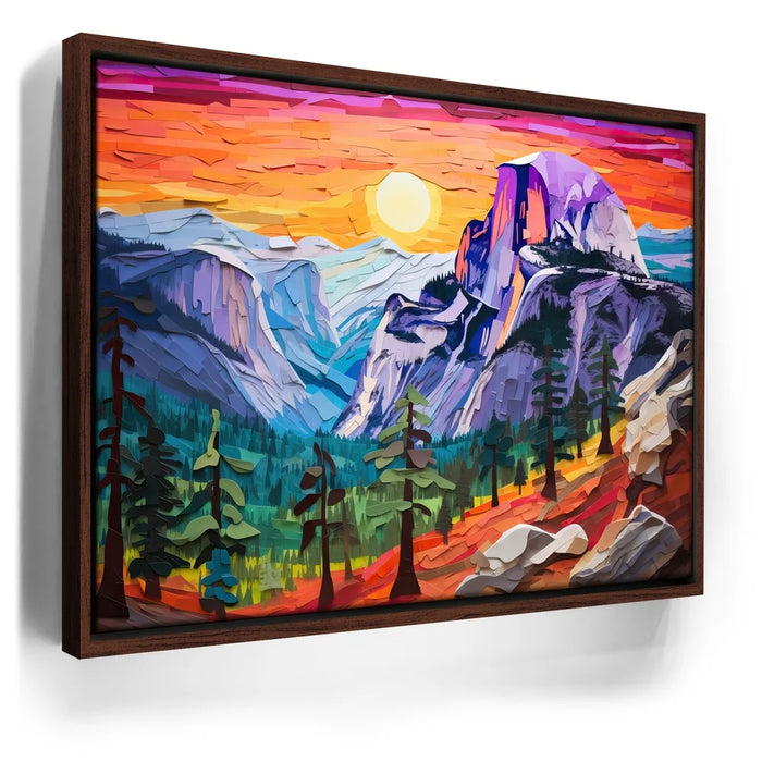 Featured image 10 for Glacier Point, Yosemite - Paper Design Style