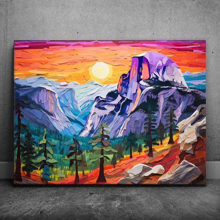 Featured image 1 for Glacier Point, Yosemite - Paper Design Style