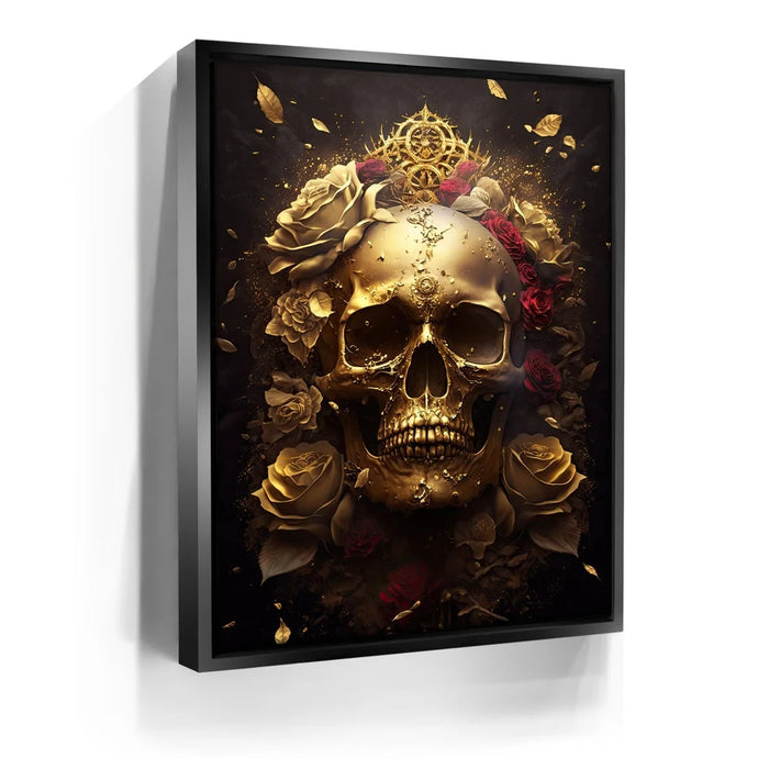 Featured image 5 for Gold Skull Red Roses