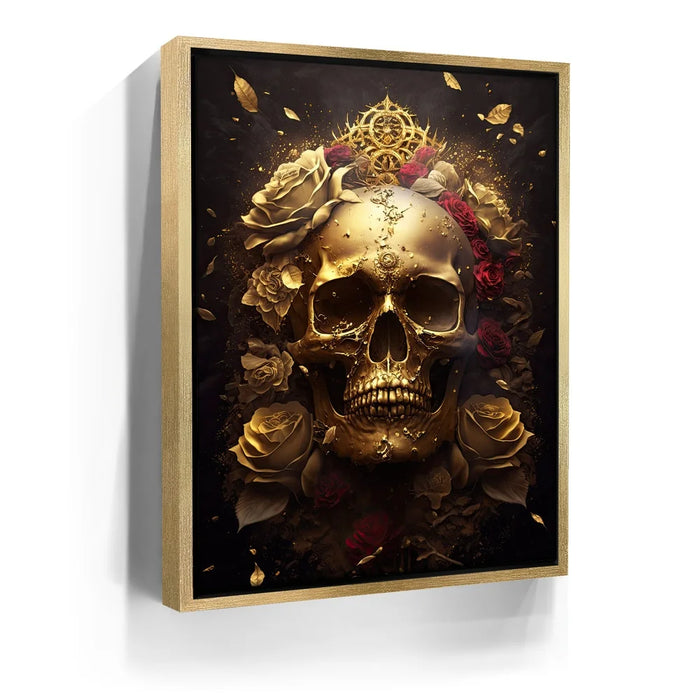 Featured image 7 for Gold Skull Red Roses