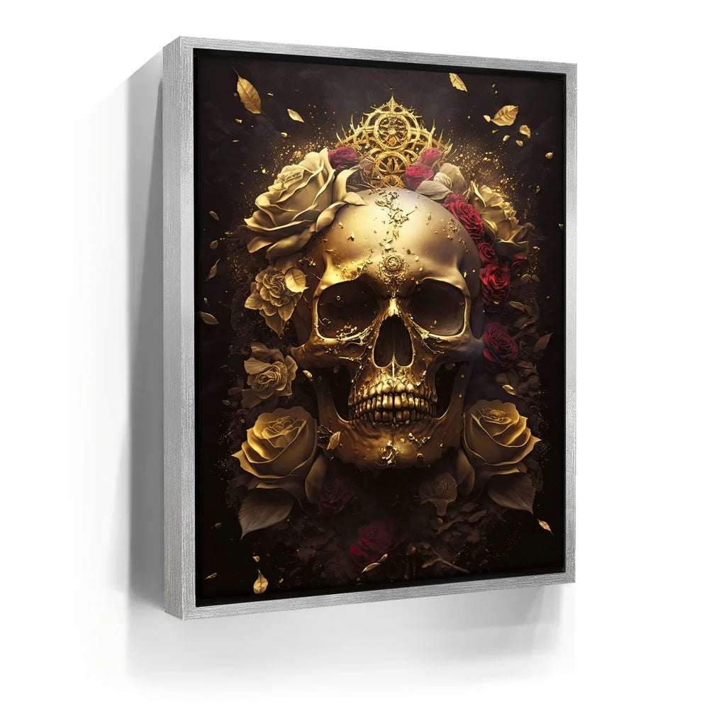 Featured image 8 for Gold Skull Red Roses