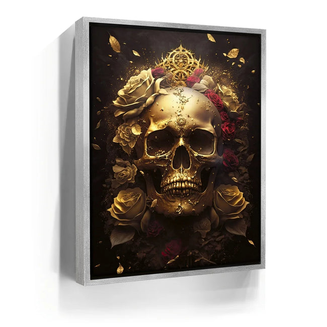 Featured image 8 for Gold Skull Red Roses