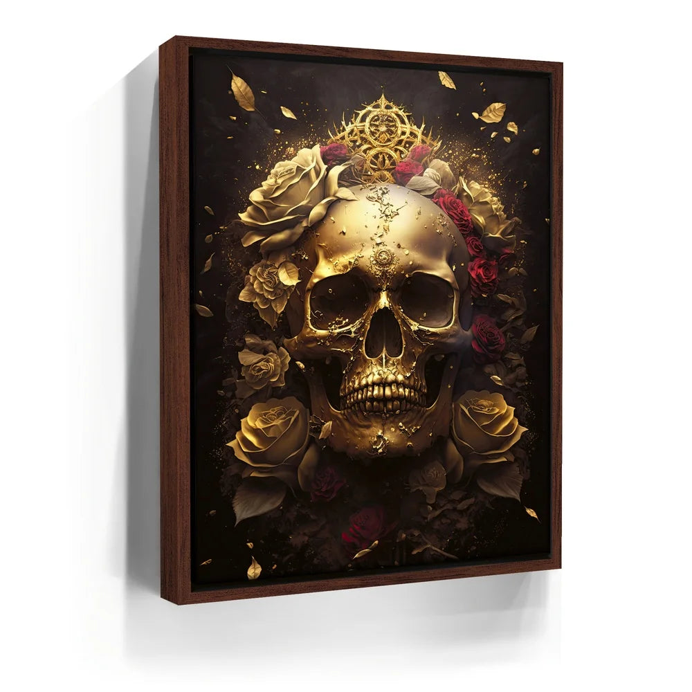 Featured image 10 for Gold Skull Red Roses