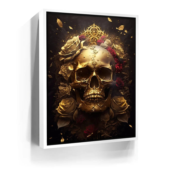 Featured image 6 for Gold Skull Red Roses