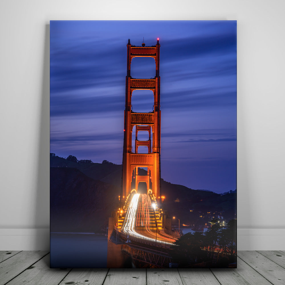 Golden Gate Bridge Night Commute