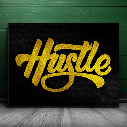 Golden Hustle Posters, Prints, & Visual Artwork TheGoatWallArt LANDSCAPE 24x18 0.75" STANDARD