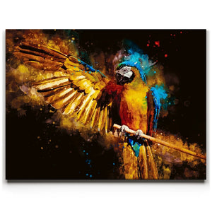 Golden Macaw - Watercolor