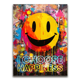 Graffiti Smiley - I Choose Happiness