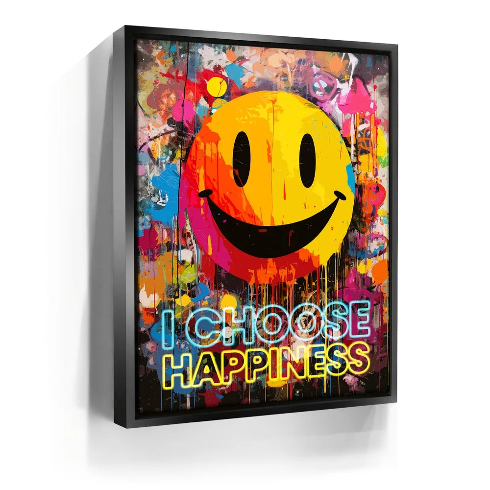 Graffiti Smiley - I Choose Happiness – TheGOATWallArt
