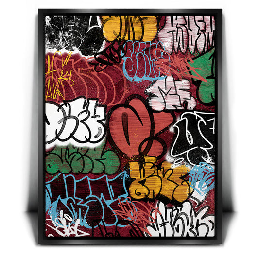 Graffiti Wall I Posters, Prints, & Visual Artwork TheGoatWallArt