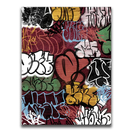 Graffiti Wall I Posters, Prints, & Visual Artwork TheGoatWallArt PORTRAIT 18x24 0.75" STANDARD