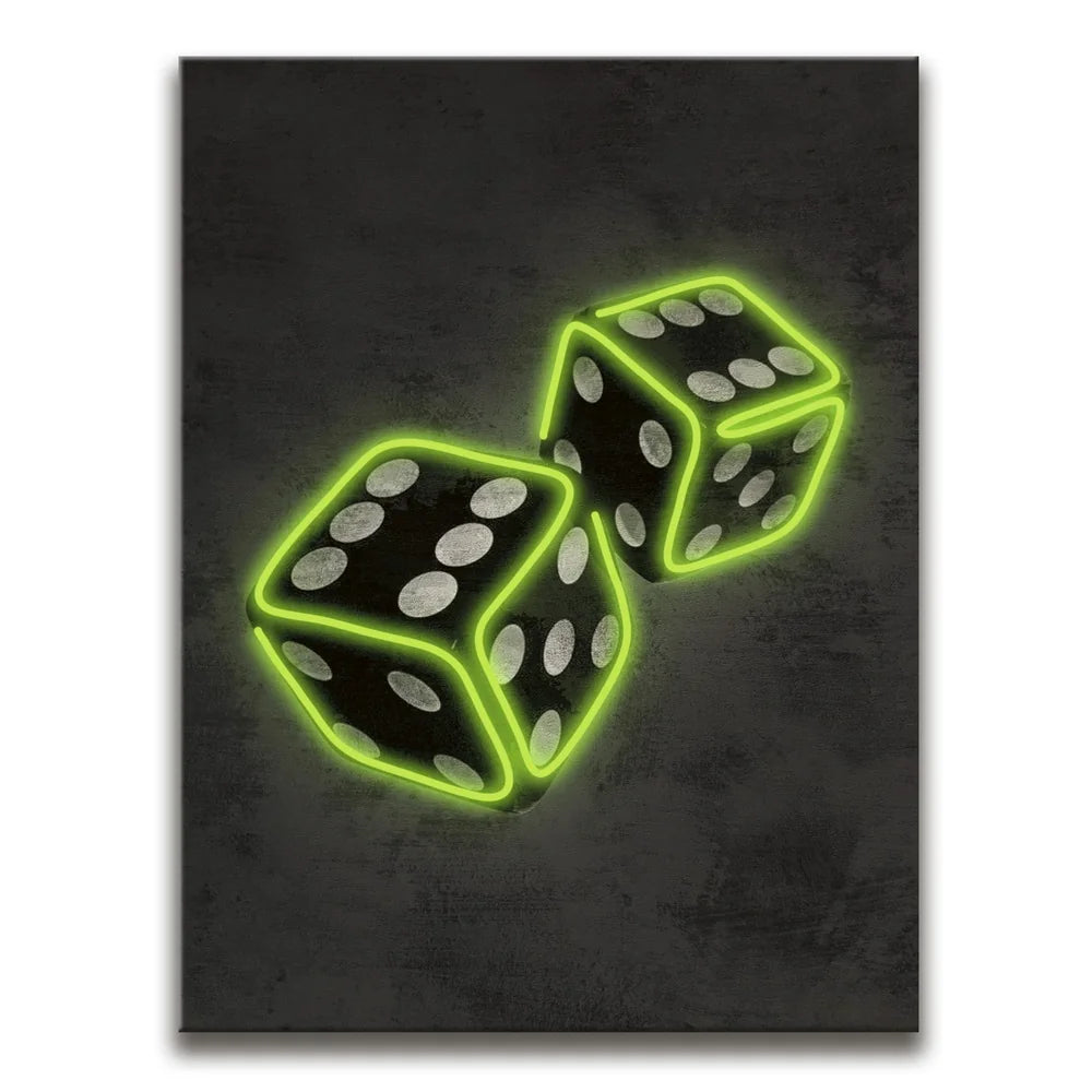 Featured image 1 for Green Dice - Neon Style