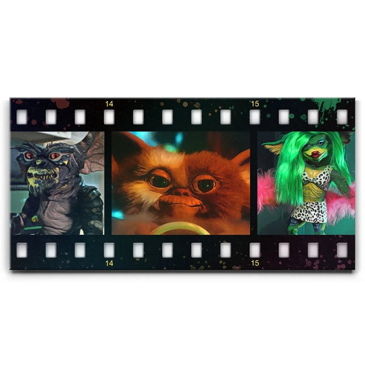 Gremlins Filmstrip Posters, Prints, & Visual Artwork TheGoatWallArt LANDSCAPE - WIDE 30x15 0.75" STANDARD