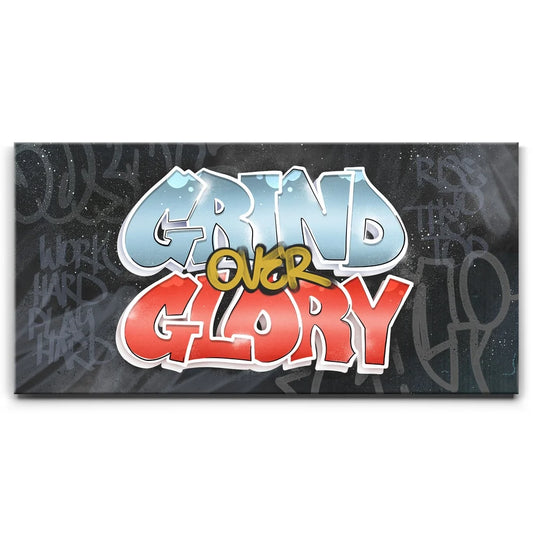 Grind Over Glory - Graffiti Posters, Prints, & Visual Artwork TheGoatWallArt LANDSCAPE - WIDE 30x15 0.75" STANDARD