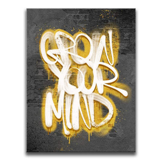 Grow Your Mind - Graffiti Gold