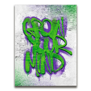Grow Your Mind - Graffiti Green