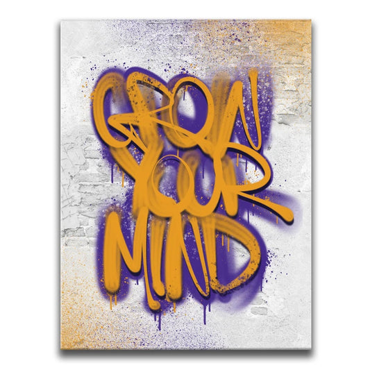 Grow Your Mind - Graffiti Orange
