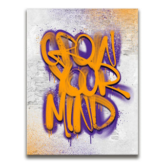 Grow Your Mind - Graffiti Orange