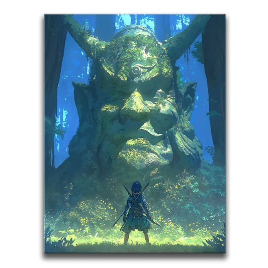Guardian Of The Forgotten Forest Posters, Prints, & Visual Artwork TheGoatWallArt PORTRAIT 18x24 0.75" STANDARD