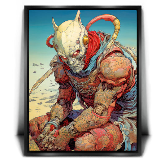 Guardian of the Dunes Posters, Prints, & Visual Artwork TheGoatWallArt PORTRAIT 18x24 1.70" BLACK FRAME