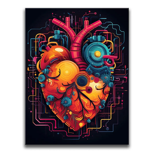 Heart of the Machine Posters, Prints, & Visual Artwork TheGoatWallArt PORTRAIT 18x24 0.75" STANDARD