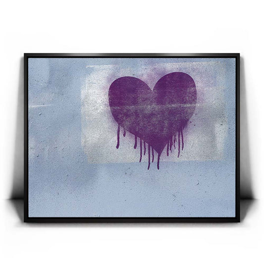 Heart's Whisper Posters, Prints, & Visual Artwork TheGoatWallArt LANDSCAPE 24x18 1.70" BLACK FRAME