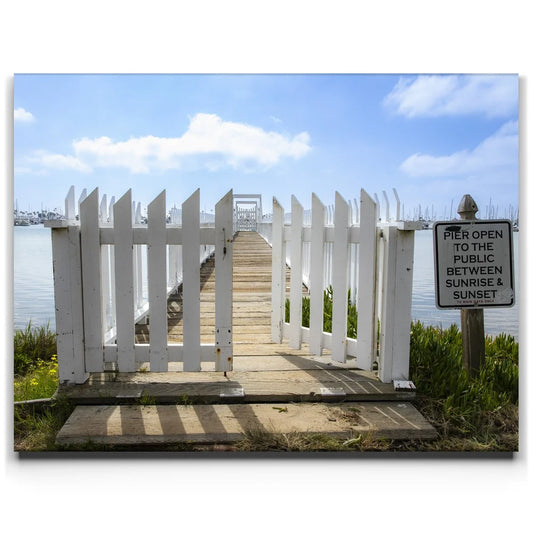 Heavens Pier Posters, Prints, & Visual Artwork TheGoatWallArt LANDSCAPE 24x18 0.75" STANDARD