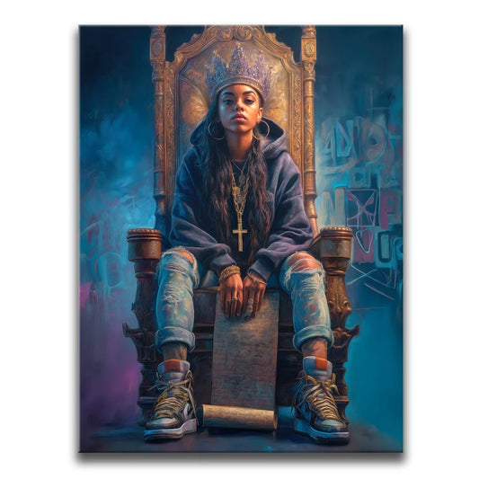 Her Royal Flyness Posters, Prints, & Visual Artwork TheGoatWallArt PORTRAIT 18x24 0.75" STANDARD
