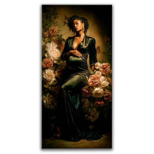 Her Season Of Bloom Posters, Prints, & Visual Artwork TheGoatWallArt PORTRAIT - TALL 15x30 0.75" STANDARD