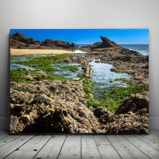 Hidden Tide Pools Posters, Prints, & Visual Artwork TheGoatWallArt LANDSCAPE 24x18 0.75" STANDARD