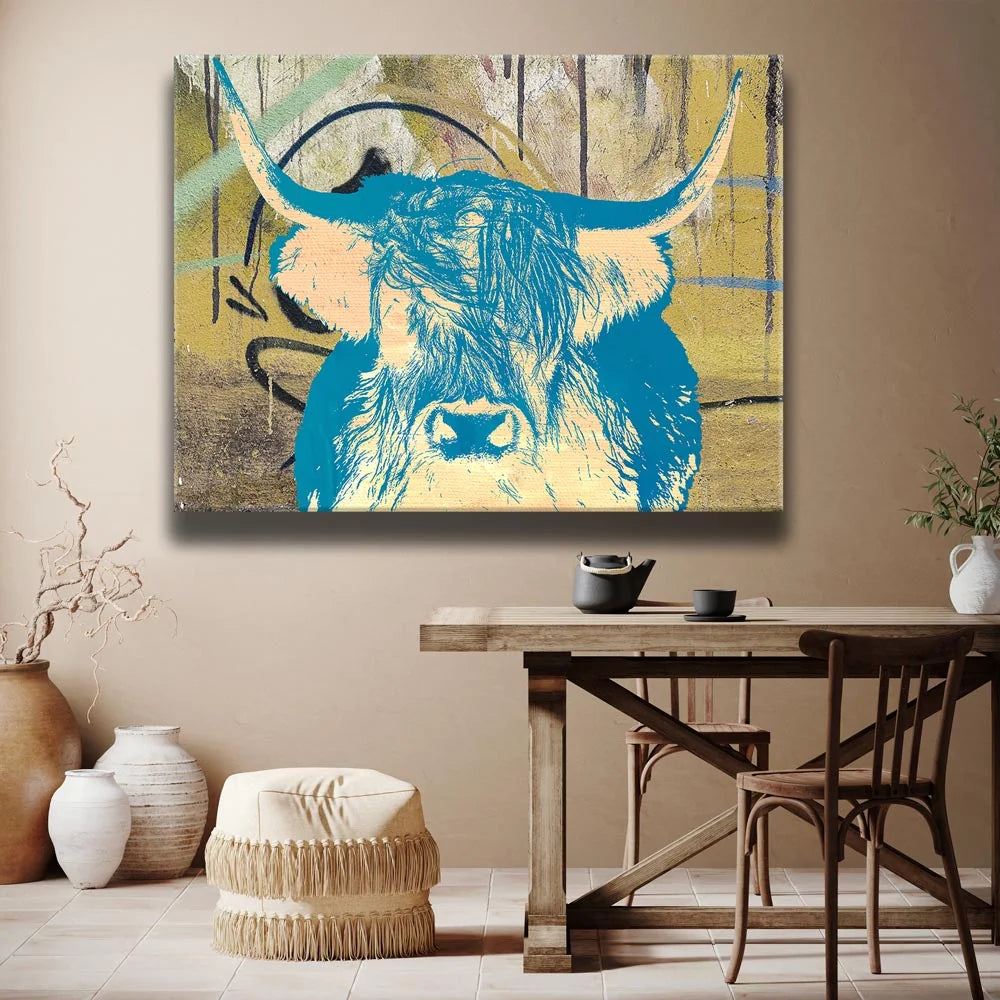Featured image 2 for Highland Cow Light Blue