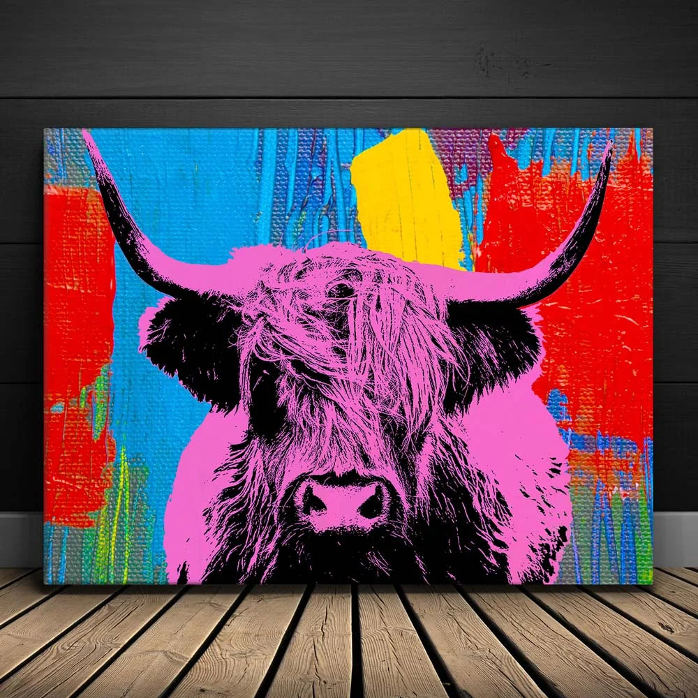 Featured image 1 for Highland Cow Pink