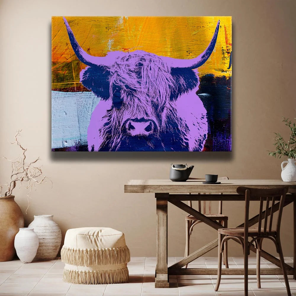 Featured image 2 for Highland Cow Purple