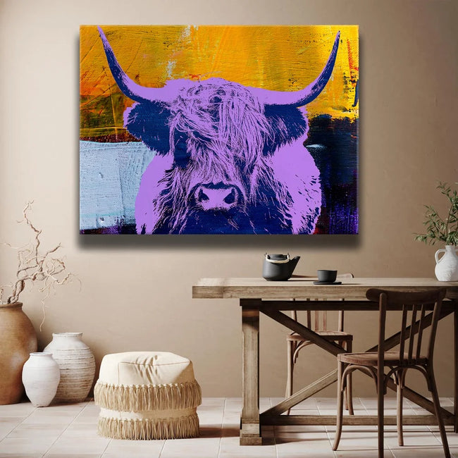 Featured image 2 for Highland Cow Purple