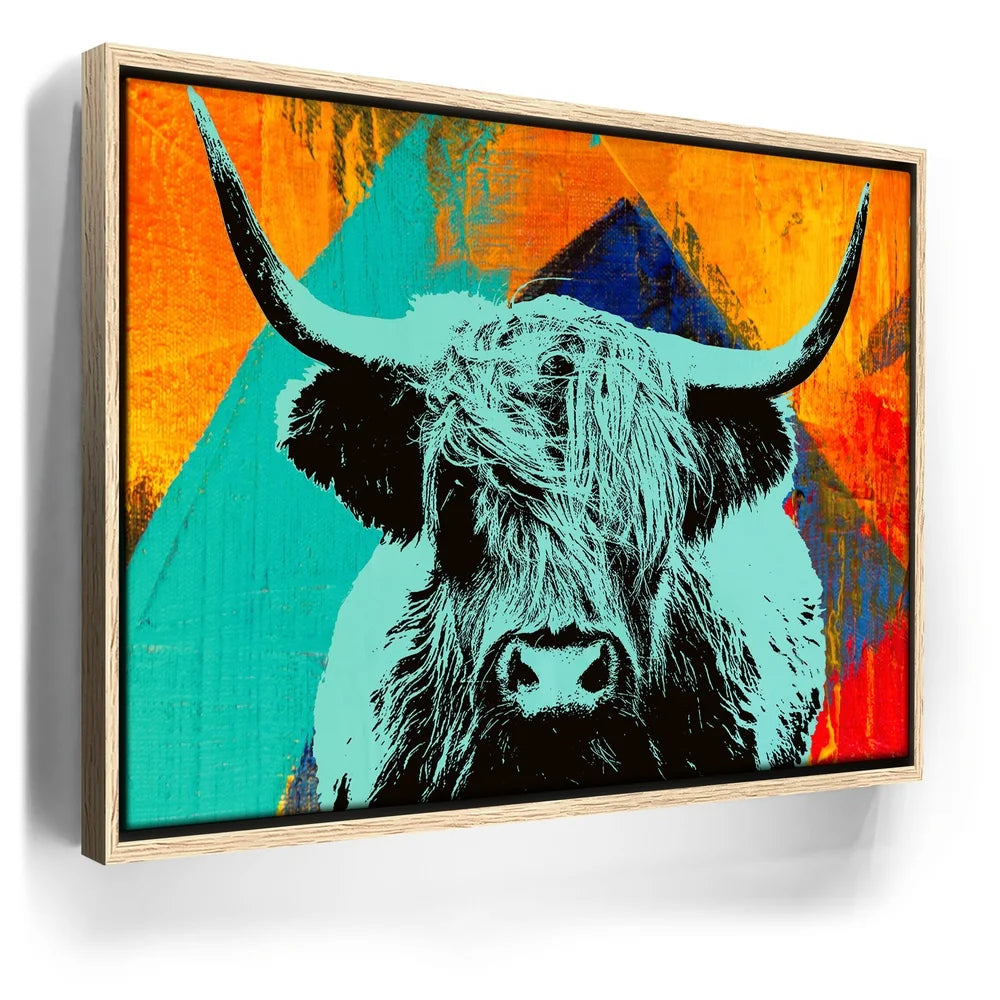Featured image 9 for Highland Cow Teal
