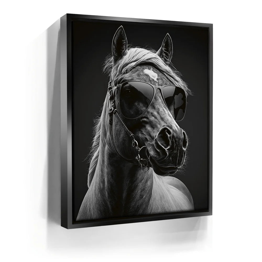 Featured image 5 for Horse Wearing Glasses II - Black and White