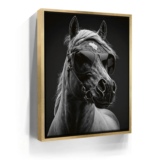 Featured image 7 for Horse Wearing Glasses II - Black and White