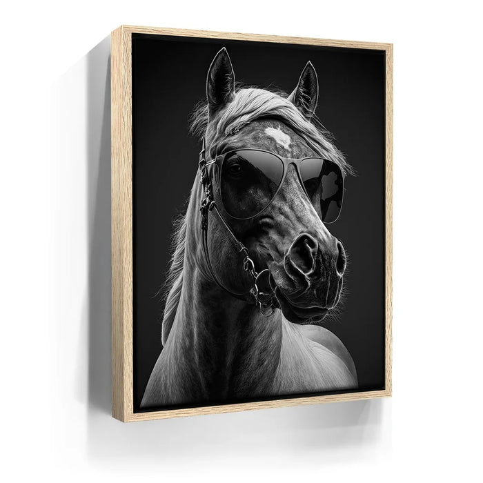 Featured image 9 for Horse Wearing Glasses II - Black and White