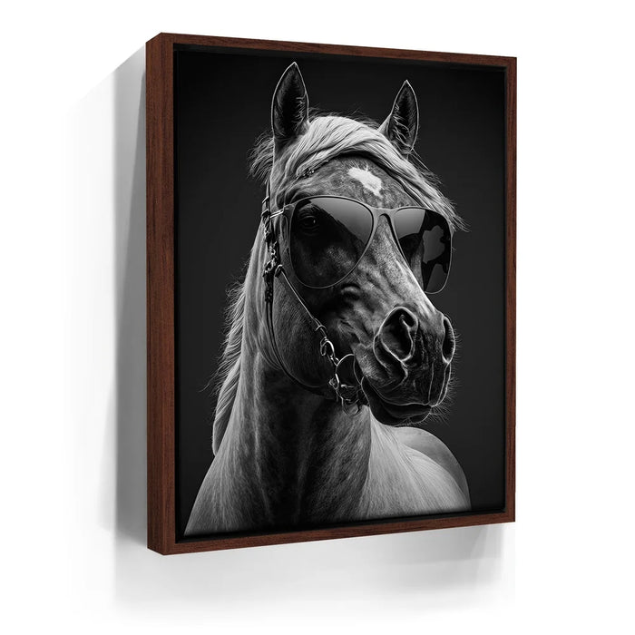 Featured image 10 for Horse Wearing Glasses II - Black and White