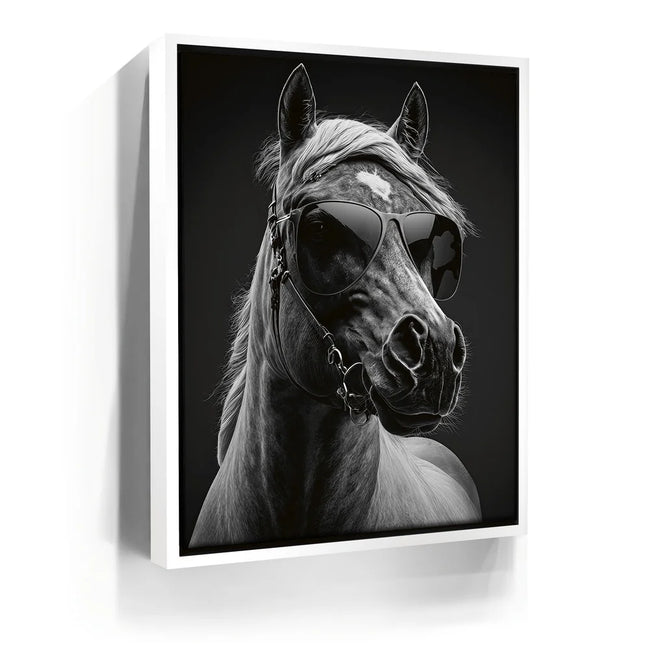 Featured image 6 for Horse Wearing Glasses II - Black and White