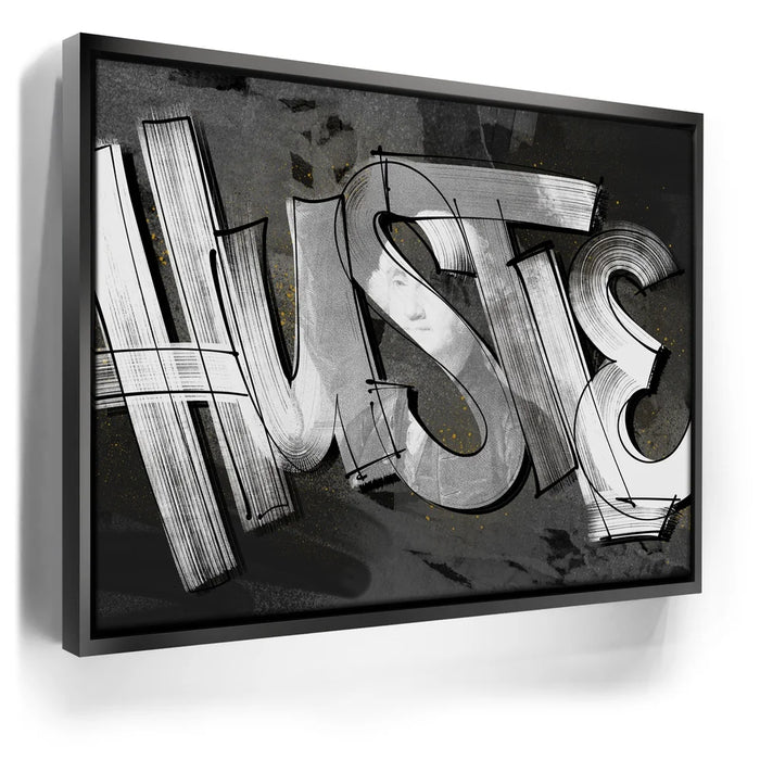 Featured image 5 for Hustle - Calligraphy - Black and White
