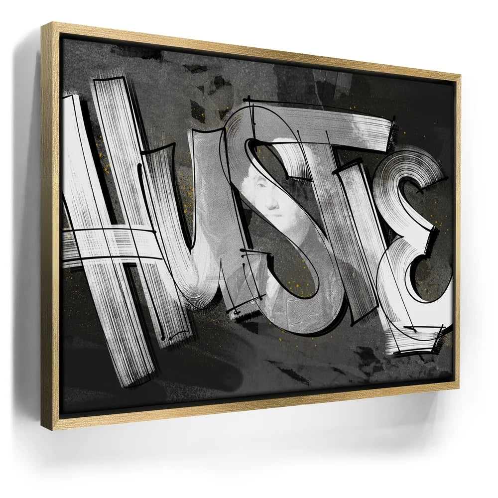 Featured image 7 for Hustle - Calligraphy - Black and White