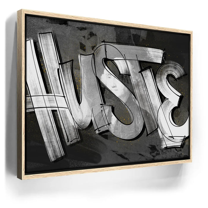 Featured image 9 for Hustle - Calligraphy - Black and White