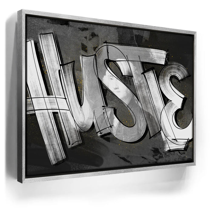 Featured image 8 for Hustle - Calligraphy - Black and White
