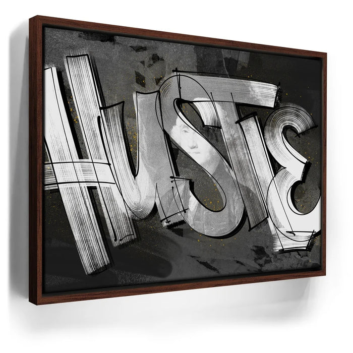 Featured image 10 for Hustle - Calligraphy - Black and White