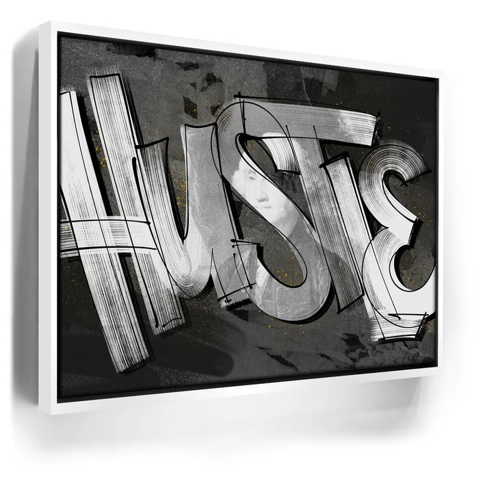 Featured image 6 for Hustle - Calligraphy - Black and White