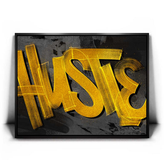 Hustle Gold - Calligraphy