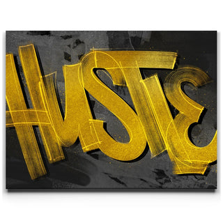 Hustle Gold - Calligraphy